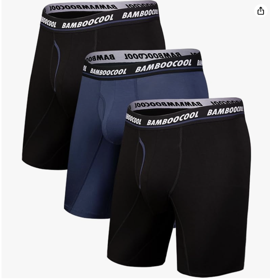 Bamboo Cool long-leg boxer briefs